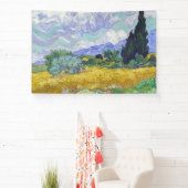 Banderoles Vincent Van Gogh - Champ de blé avec cyprès (Insitu)