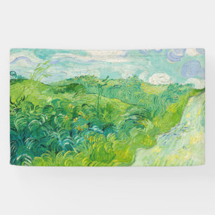 Banderoles Vincent van Gogh - Champ de blé vert, Auvers