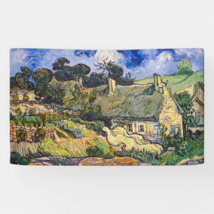 Banderoles Vincent Van Gogh - Chaumières à Cordeville