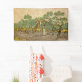 Banderoles Vincent van Gogh - Femmes cueillette d'olives (En situation)