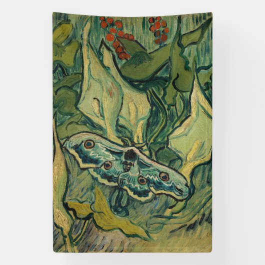 Banderoles Vincent van Gogh - Giant Peacock Moth (Verticale)
