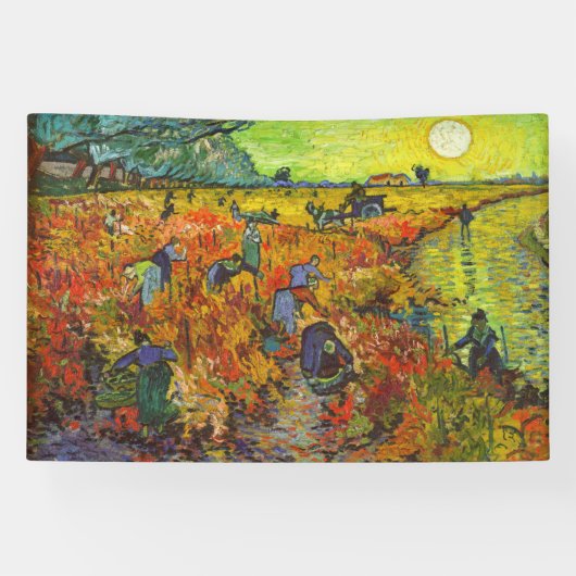 Banderoles Vincent van Gogh - Le vignoble rouge (Horizontal)