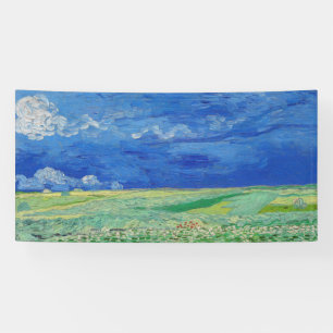Banderoles Vincent van Gogh - Les champs de roues sous Thunde