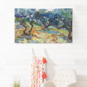 Banderoles Vincent van Gogh - Oliviers : Ciel bleu vif (En situation)