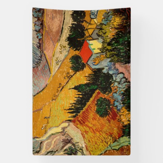 Banderoles Vincent van Gogh - Paysage, Maison et Plowman (Verticale)