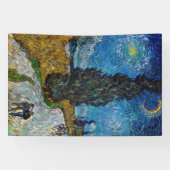 Banderoles Vincent van Gogh - Route avec Cypress et Star (Horizontal)