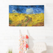 Banderoles Vincent van Gogh - Wheatfield with Crows (En situation)