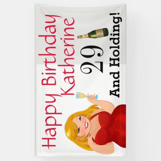 Banderoles Vingt-neuf ans et plus (Vertical)