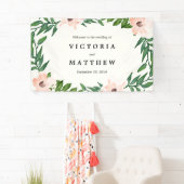 Banderoles Vins romantiques Jour de mariage (En situation)