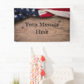 Banderoles Vintage American Flag (En situation)