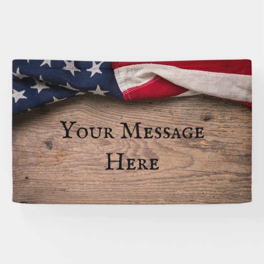 Banderoles Vintage American Flag (Horizontal)