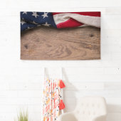 Banderoles Vintage American Flag (En situation)