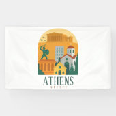 Banderoles Vintage Athènes Grèce Voyage - Parthenon (Horizontal)