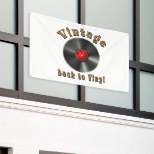 Banderoles Vintage - Back to Vinyl, the record is back