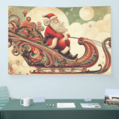 Banderoles vintage/caprical/père Noël/Noël (Salon professionnel)