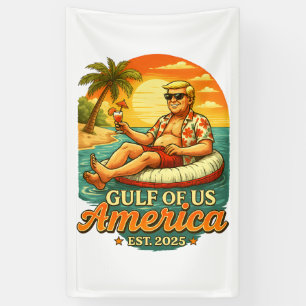 Banderoles Vintage drôle Trump Amérique du Golfe 2025