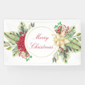 Banderoles Vintage Noël floral (Horizontal)