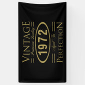 Banderoles Vintage Premium 1972 50e anniversaire (Vertical)