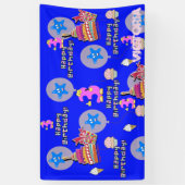 Banderoles Vinyl Banner, Happy 3rd Birthday Banner, #3 (Vertical)