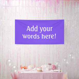 Banderoles Violet Clair Personnalisé
