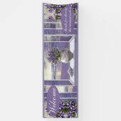 Banderoles Violettes dans un bocal de lune (Vertical)