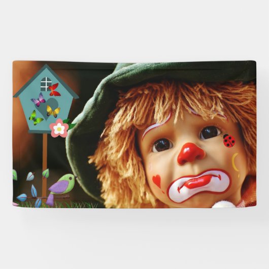 Banderoles Visage clown (Horizontal)
