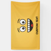 Banderoles Visage souriant avec bouche ouverte (Vertical)