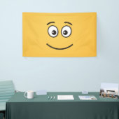 Banderoles Visage souriant avec yeux ouverts (Salon professionnel)