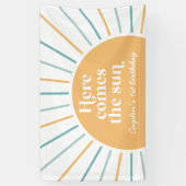 Banderoles Voici l'anniversaire du soleil (Vertical)