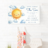 Banderoles Voici le Baby shower du Fils (En situation)