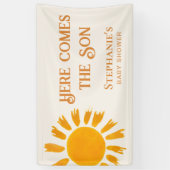 Banderoles Voici Le Baby shower Fils (Vertical)