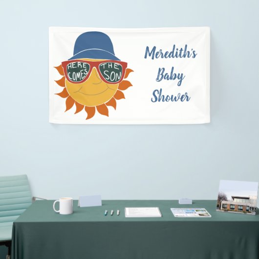 Banderoles Voici le Fils Baby Boy Shower (Salon professionnel)