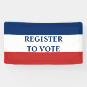 Banderoles VOIR Blancs rouges et Bleus (Horizontal)