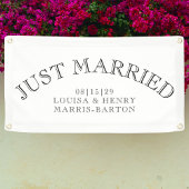 Banderoles Voiture Arché Classique Juste Marié