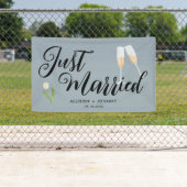 Banderoles Voiture de réception moderne Mariée (En situation)