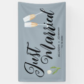 Banderoles Voiture de réception moderne Mariée (Vertical)