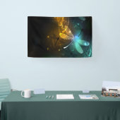 Banderoles Vol de libellule verte lumineuse (Salon professionnel)