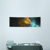 Banderoles Vol de libellule verte lumineuse (Salon professionnel)