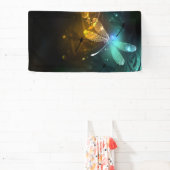 Banderoles Vol de libellule verte lumineuse (Insitu)