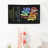 Banderoles Volontaire très grand Merci d'appréciation (En situation)