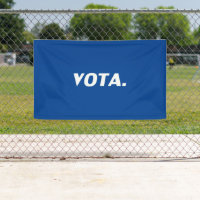 Vota vote en espagnol blanc bleu moderne politique
