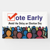 Banderoles Vote anticipé (Horizontal)