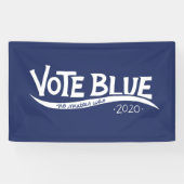 Banderoles Vote bleu peu importe qui l'élection 2020 (Horizontal)