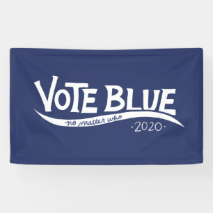 Banderoles Vote bleu peu importe qui l'élection 2020