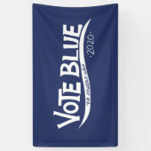 Banderoles Vote bleu peu importe qui l'élection 2020 (Vertical)