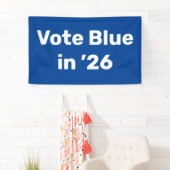 Banderoles Vote Blue en 2026 (En situation)