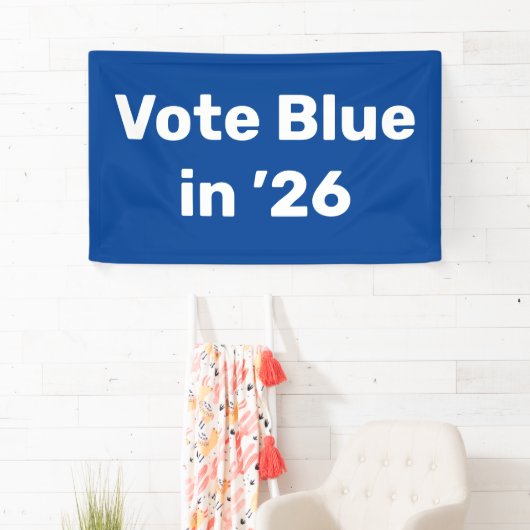 Banderoles Vote Blue en 2026 (En situation)