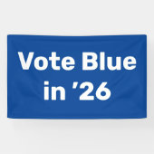 Banderoles Vote Blue en 2026 (Horizontal)
