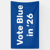 Banderoles Vote Blue en 2026 (Vertical)