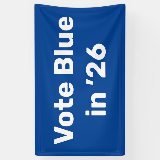Banderoles Vote Blue en 2026 (Vertical)